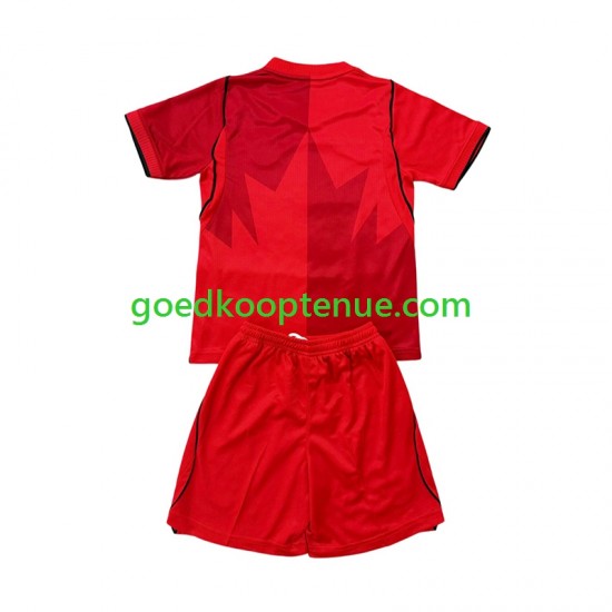 Thuis Tenue van Canada Kind 2-13 jaar WK 2026 Korte Mouw