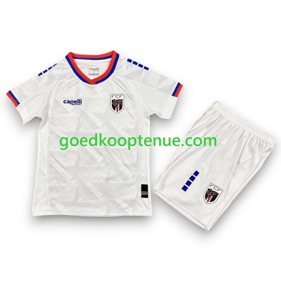 Uit Tenue van Cape Verde Kind 2-13 jaar WK 2026 Korte Mouw