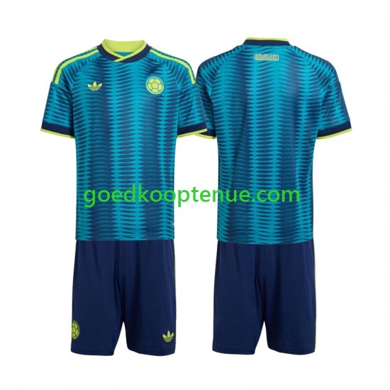 Uit Tenue van Colombia Kind 2-13 jaar WK 2026 Korte Mouw