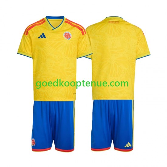 Thuis Tenue van Colombia Kind 2-13 jaar WK 2026 Korte Mouw