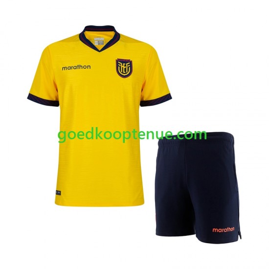 Thuis Tenue van Ecuador Kind 2-13 jaar WK 2026 Korte Mouw