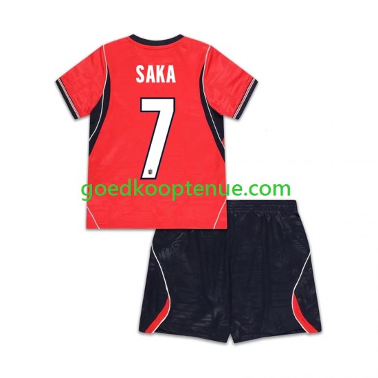 Uit Tenue van Engeland Bukayo Saka 7 Kind 2-13 jaar WK 2026 Korte Mouw