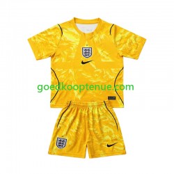 4de Tenue van Engeland Keepersshirt Kind 2-13 jaar WK 2026 Korte Mouw