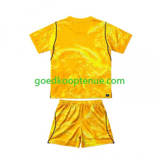 4de Tenue van Engeland Keepersshirt Kind 2-13 jaar WK 2026 Korte Mouw