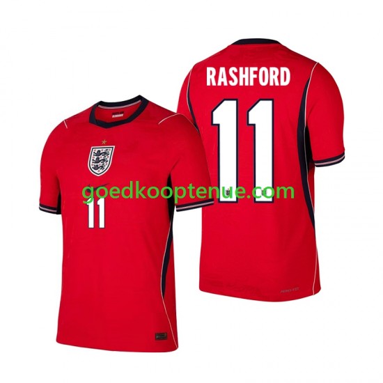 Uit Tenue van Engeland Marcus Rashford 11 Heren WK 2026 Korte Mouw
