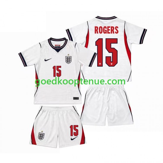Thuis Tenue van Engeland Morgan Rogers 15 Kind 2-13 jaar WK 2026 Korte Mouw