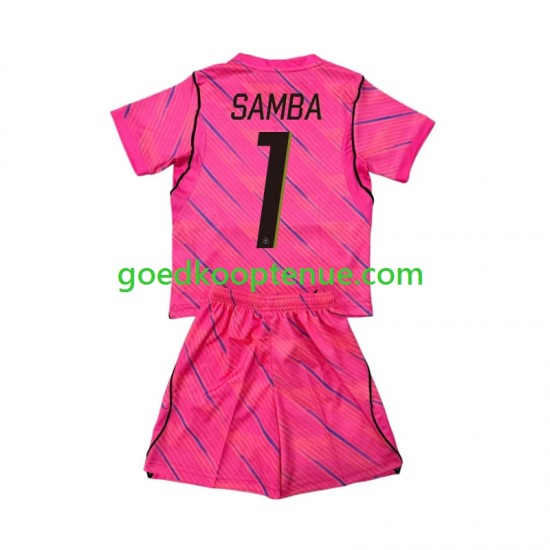 Uit Tenue van Frankrijk Keepersshirt Brice Samba 1 Kind 2-13 jaar WK 2026 Korte Mouw