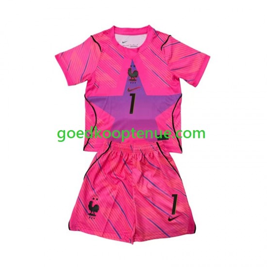 Uit Tenue van Frankrijk Keepersshirt Brice Samba 1 Kind 2-13 jaar WK 2026 Korte Mouw