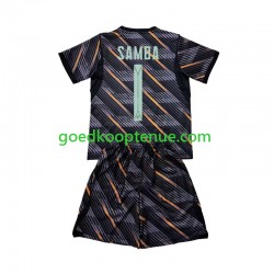 Thuis Tenue van Frankrijk Keepersshirt Brice Samba 1 Kind 2-13 jaar WK 2026 Korte Mouw
