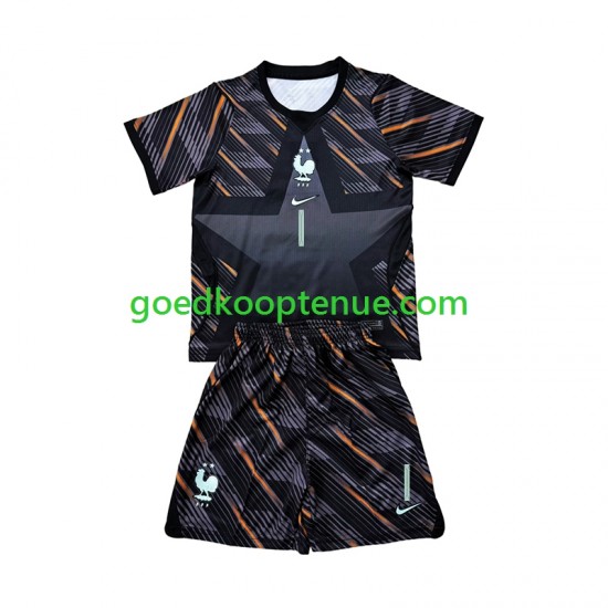 Thuis Tenue van Frankrijk Keepersshirt Brice Samba 1 Kind 2-13 jaar WK 2026 Korte Mouw