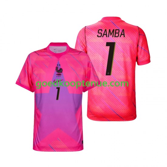 Uit Tenue van Frankrijk Keepersshirt Brice Samba 1 Heren WK 2026 Korte Mouw