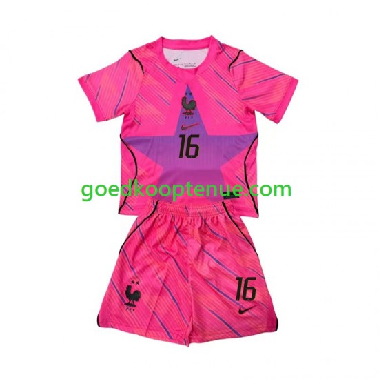 Uit Tenue van Frankrijk Keepersshirt Mike Maignan 16 Kind 2-13 jaar WK 2026 Korte Mouw