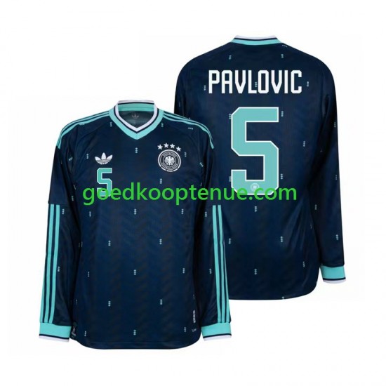 Uit Tenue van Duitsland Aleksandar Pavlovic 5 Heren WK 2026 Lange Mouw