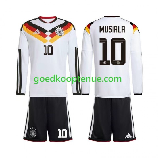 Thuis Tenue van Duitsland Jamal Musiala 10 Kind 2-13 jaar WK 2026 Lange Mouw