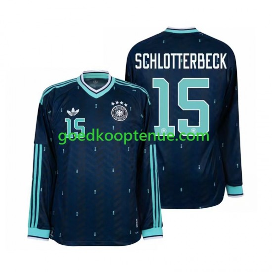 Uit Tenue van Duitsland Nico Schlotterbeck 15 Heren WK 2026 Lange Mouw