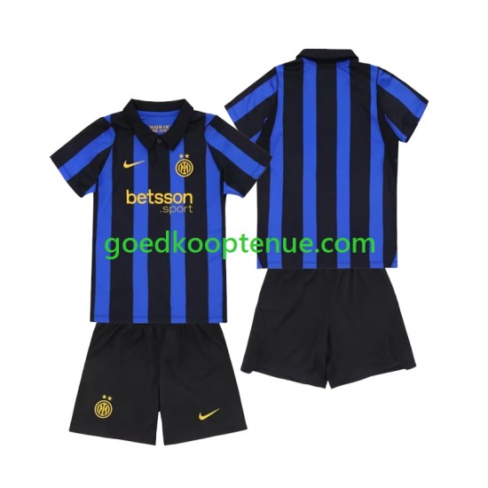 Thuis Tenue van Inter Milan Kind 2-13 jaar 2026-27 Korte Mouw