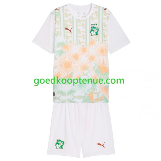 Uit Tenue van Ivoorkust Kind 2-13 jaar WK 2026 Korte Mouw