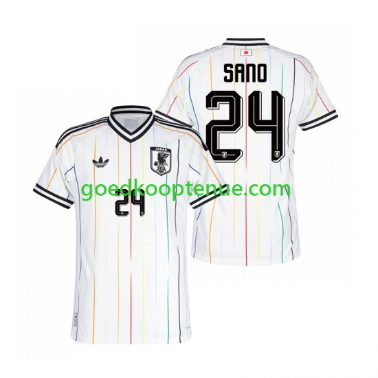 Uit Tenue van Japan Kaishu Sano 24 Heren WK 2026 Korte Mouw