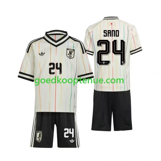 Uit Tenue van Japan Kaishu Sano 24 Kind 2-13 jaar WK 2026 Korte Mouw