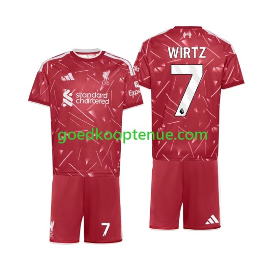 Thuis Tenue van Liverpool Florian Wirtz 7 Kind 2-13 jaar 2026-27 Korte Mouw