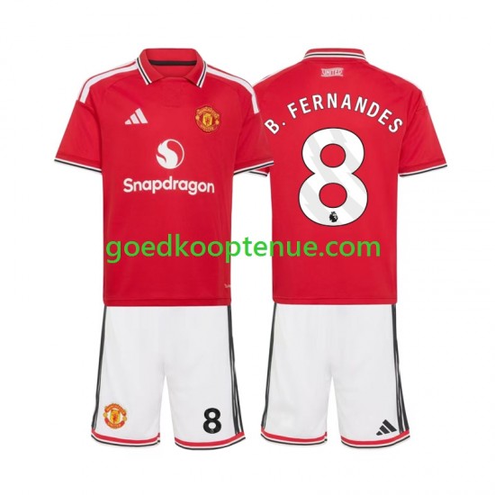 Thuis Tenue van Manchester United Bruno Fernandes 8 Kind 2-13 jaar 2026-27 Korte Mouw