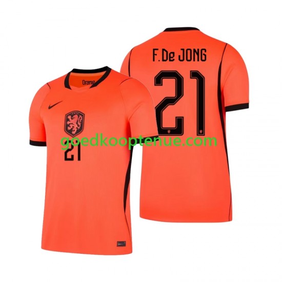 Thuis Tenue van Nederland Frenkie de Jong 21 Heren WK 2026 Korte Mouw