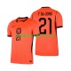 Thuis Tenue van Nederland Frenkie de Jong 21 Heren WK 2026 Korte Mouw
