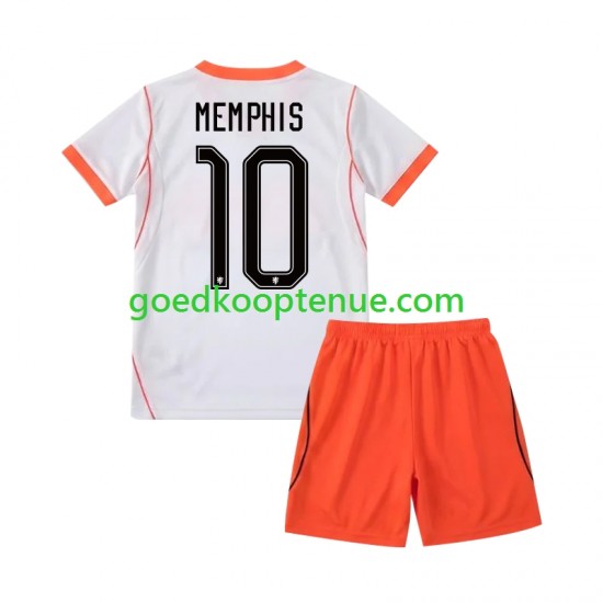 Uit Tenue van Nederland Memphis Depay 10 Kind 2-13 jaar WK 2026 Korte Mouw
