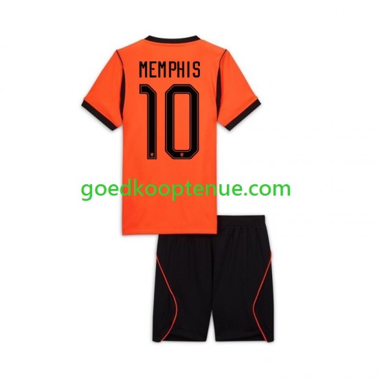Thuis Tenue van Nederland Memphis Depay 10 Kind 2-13 jaar WK 2026 Korte Mouw