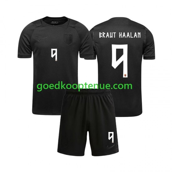 Uit Tenue van Noorwegen Braut Haaland 9 Kind 2-13 jaar WK 2026 Korte Mouw