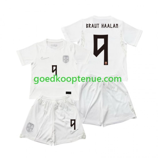 3de Tenue van Noorwegen Braut Haaland 9 Kind 2-13 jaar WK 2026 Korte Mouw