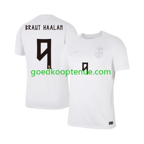 3de Tenue van Noorwegen Braut Haaland 9 Heren WK 2026 Korte Mouw