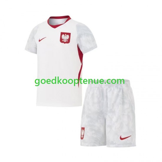 Thuis Tenue van Polen Kind 2-13 jaar WK 2026 Korte Mouw