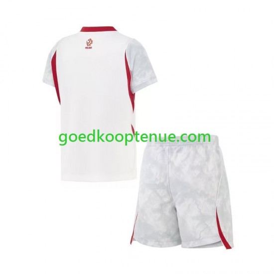 Thuis Tenue van Polen Kind 2-13 jaar WK 2026 Korte Mouw