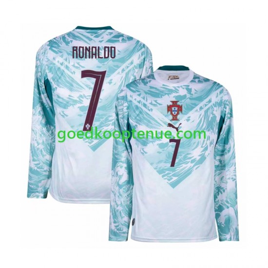 Uit Tenue van Portugal Cristiano Ronaldo 7 Heren WK 2026 Lange Mouw