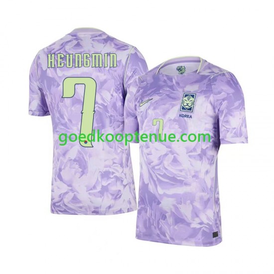 Uit Tenue van Zuid-Korea Son Heung-min 7 Heren WK 2026 Korte Mouw