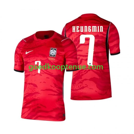 Thuis Tenue van Zuid-Korea Son Heung-min 7 Heren WK 2026 Korte Mouw