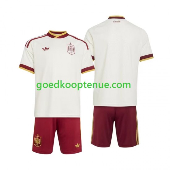 Uit Tenue van Spanje Kind 2-13 jaar WK 2026 Korte Mouw
