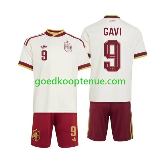 Uit Tenue van Spanje Gavi 9 Kind 2-13 jaar WK 2026 Korte Mouw