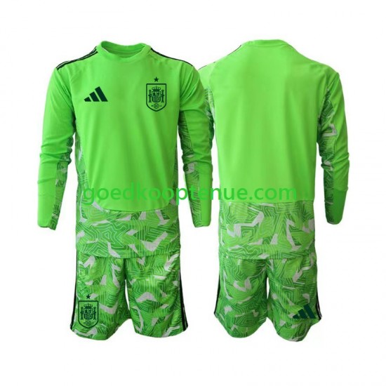 Tenue van Spanje Keepersshirt 6th Green color Kind 2-13 jaar WK 2026 Lange Mouw