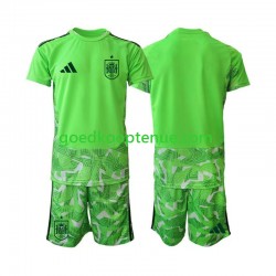 Tenue van Spanje Keepersshirt 6th Green color Kind 2-13 jaar WK 2026 Korte Mouw