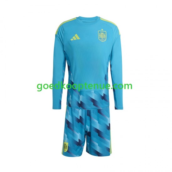 Thuis Tenue van Spanje Keepersshirt Kind 2-13 jaar WK 2026 Lange Mouw
