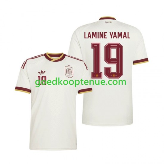 Uit Tenue van Spanje Lamine Yamal 19 Heren WK 2026 Korte Mouw