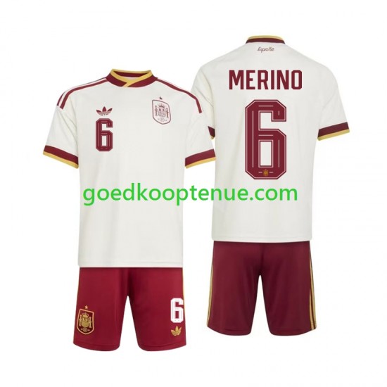 Uit Tenue van Spanje Mikel Merino 6 Kind 2-13 jaar WK 2026 Korte Mouw