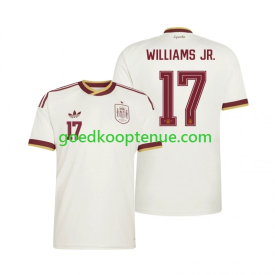 Uit Tenue van Spanje Nico Williams 17 Heren WK 2026 Korte Mouw