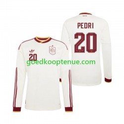 Uit Tenue van Spanje Pedri 20 Heren WK 2026 Lange Mouw