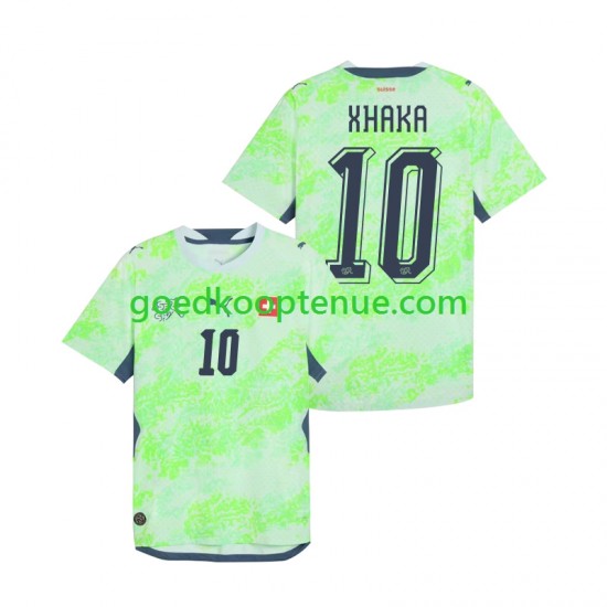 Uit Tenue van Zwitserland Granit Xhaka 10 Heren WK 2026 Korte Mouw