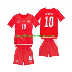 Thuis Tenue van Zwitserland Granit Xhaka 10 Kind 2-13 jaar WK 2026 Korte Mouw