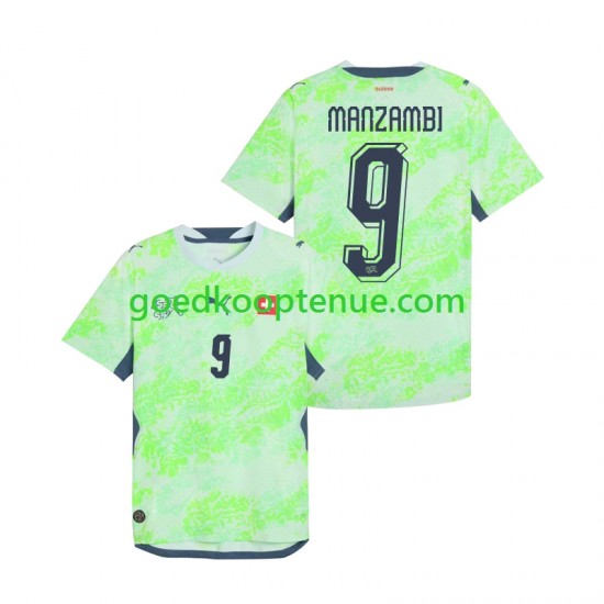 Uit Tenue van Zwitserland Johan Manzambi 9 Heren WK 2026 Korte Mouw