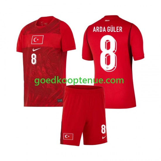 Thuis Tenue van Turkije Arda Guler 8 Kind 2-13 jaar WK 2026 Korte Mouw